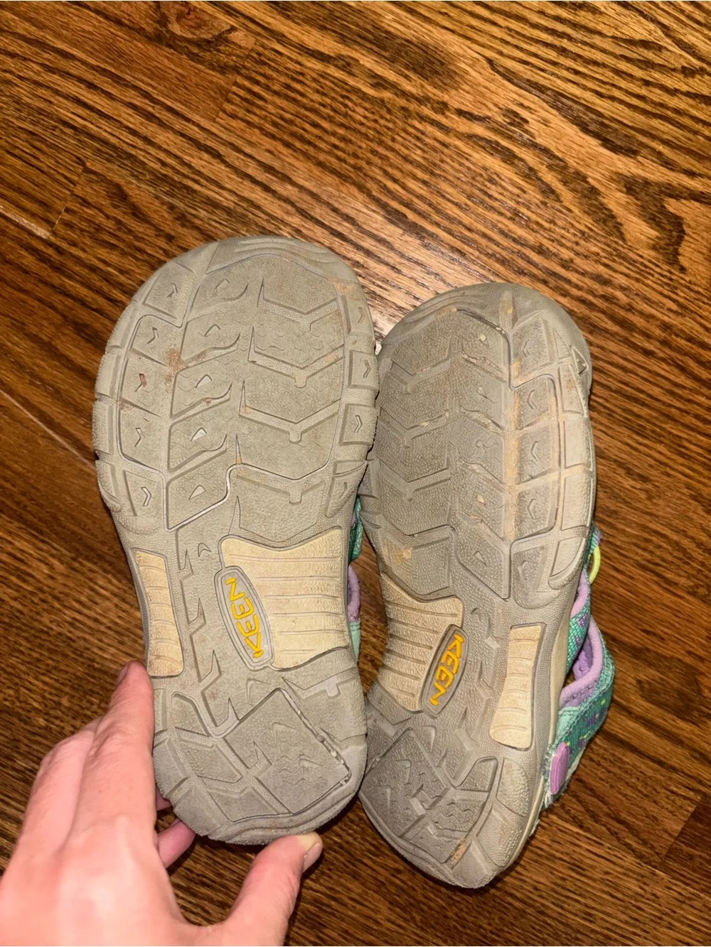 Kids Mint & Purple Outdoor Sandals
